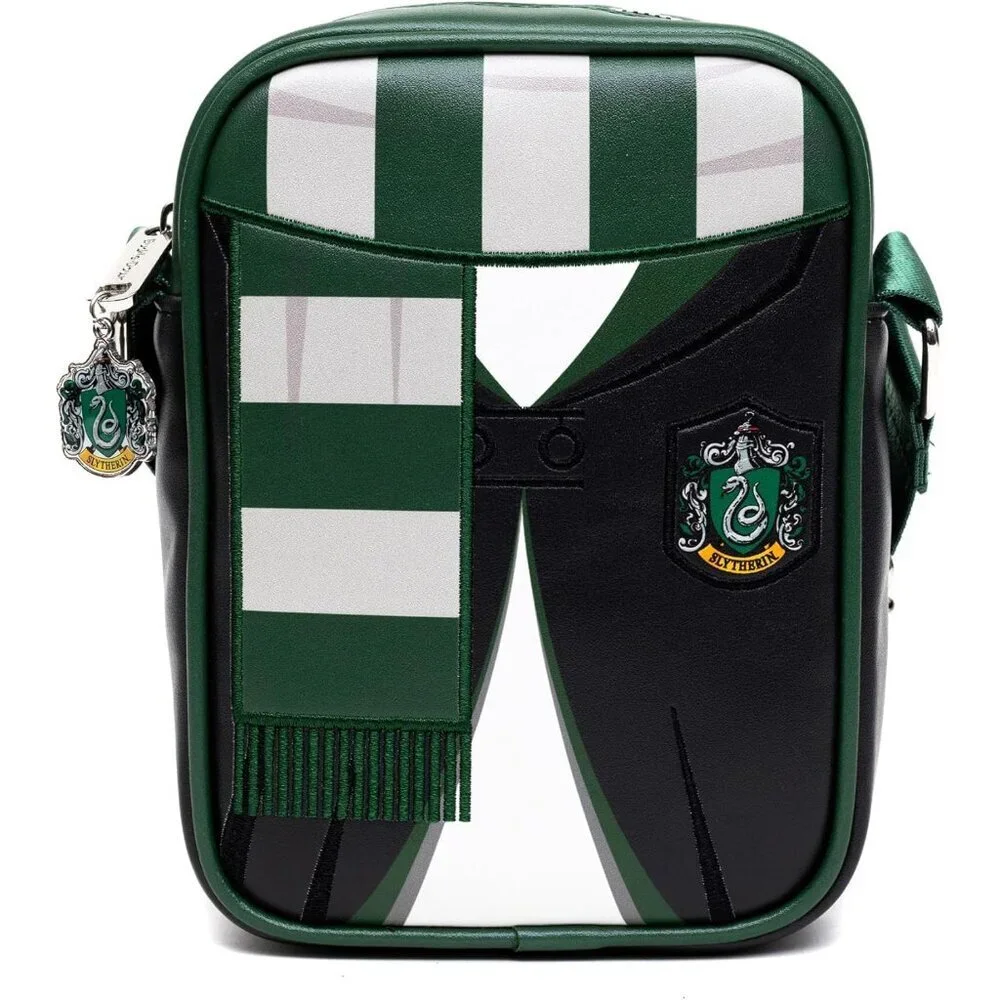 Harry Potter Slytherin Crossbody Bag Vegan Leather Embroidered Hogwarts School